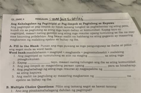 kahalagahan ng pag iimpok sa estudyante|5.2.2 Mga Responsibilidad ng mga Estudyante .